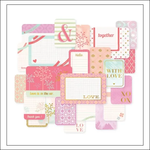 American Crafts Project Life Themed Cards XOXO by Becky Higgins