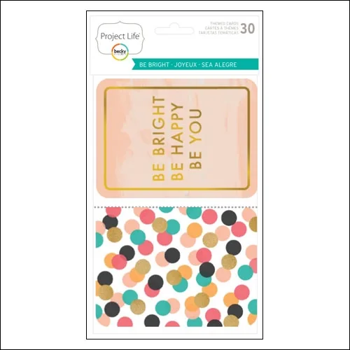 American Crafts Project Life Themed Cards Be Bright by Becky Higgins