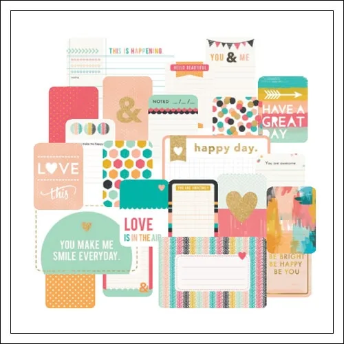 American Crafts Project Life Themed Cards Be Bright by Becky Higgins