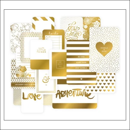 American Crafts Project Life Themed Cards Golden by Becky Higgins