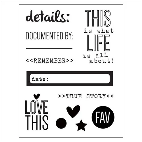 Elles Studio Clear Stamps Hello 2015 Collection