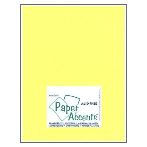 Paper Accents Vellum Sheet Daffodil