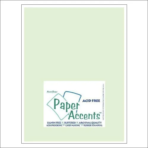 Paper Accents Vellum Sheet Light Green