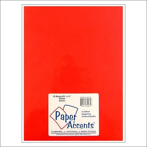 Paper Accents Vellum Sheet Garnet
