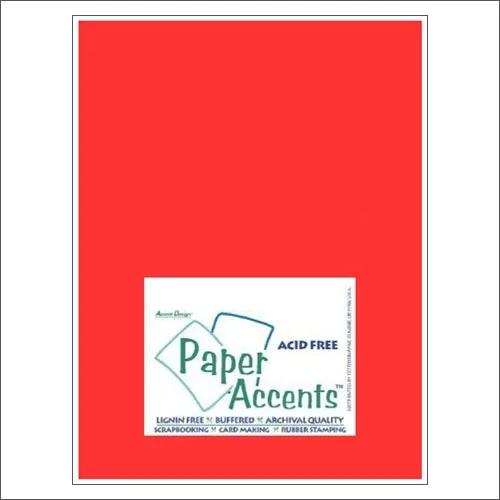 Paper Accents Vellum Sheet Red