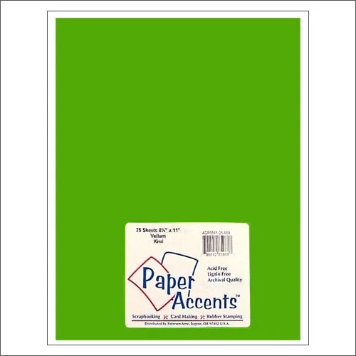 Paper Accents Vellum Sheet Kiwi
