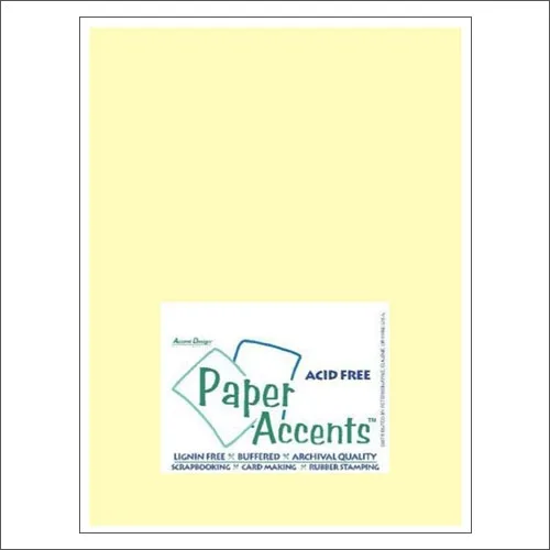Paper Accents Vellum Sheet Light Yellow