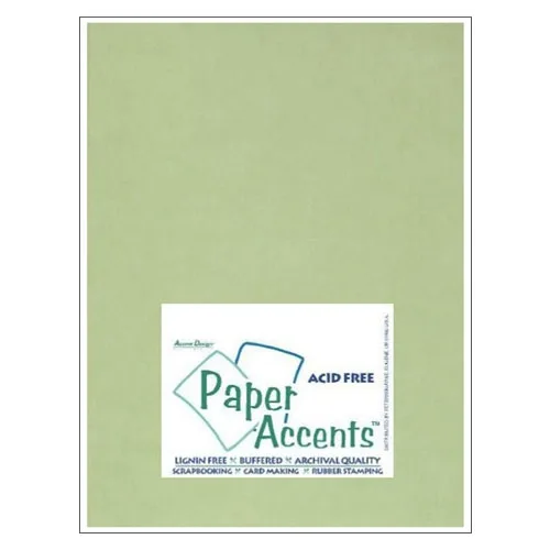 Paper Accents Vellum Sheet Leaf Green