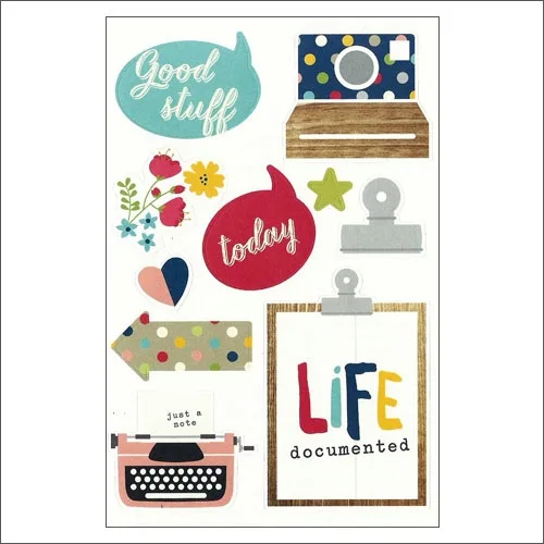 Simple Stories Icon Sticker Sheet Snap Life Documented Collection