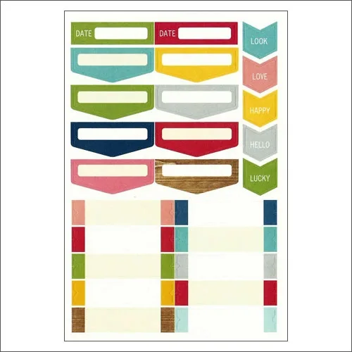 Simple Stories Icon Sticker Sheet Snap Life Documented Collection