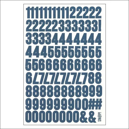 Simple Stories Number Sticker Sheet Dark Blue Snap Life Documented Collection