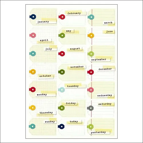 Simple Stories Label Sticker Sheet Snap Life Documented Collection