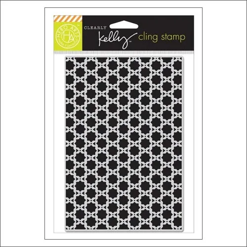 Hero Arts Stencil Kellys Background Squares Cling Stamp Clearly Kelly Collection by Kelly Purkey
