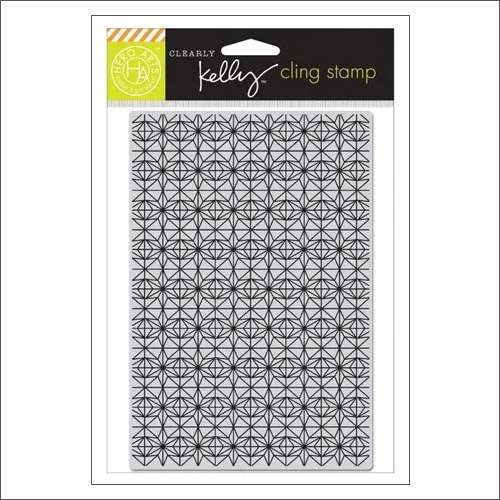 Hero Arts Stencil Kellys Background Stars Cling Stamp Clearly Kelly Collection by Kelly Purkey