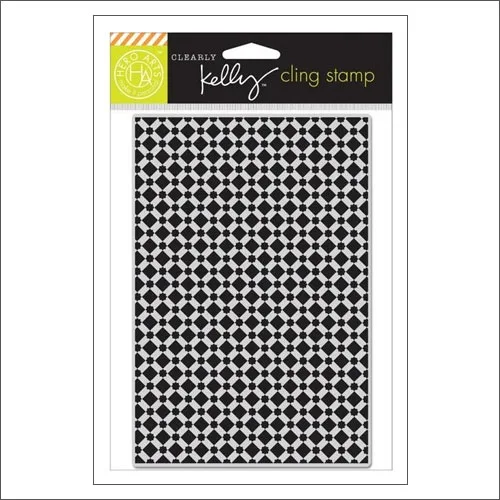Hero Arts Stencil Kellys Background Tile Cling Stamp Clearly Kelly Collection by Kelly Purkey