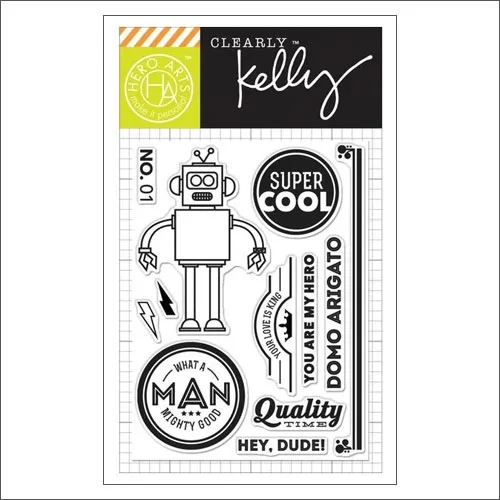 Hero Arts Kellys Super Cool Clear Stamps Clearly Kelly Collection by Kelly Purkey