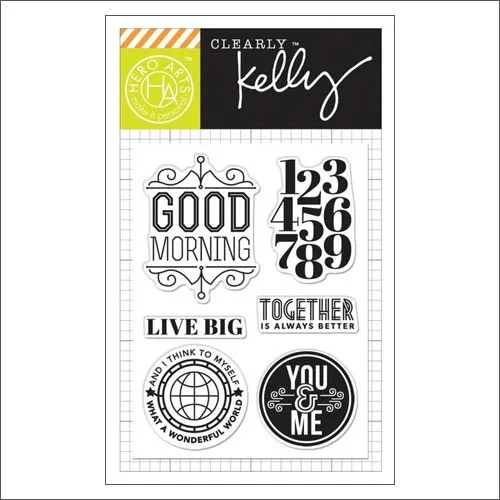 Hero Arts Kellys Live Big Clear Stamps Clearly Kelly Collection by Kelly Purkey