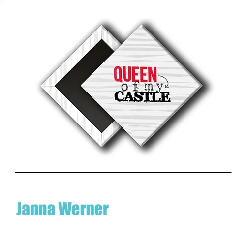 Scrapbook and More 1 inch Diamond Flair Badge Button Red Queen Of My Castle by Janna Werner