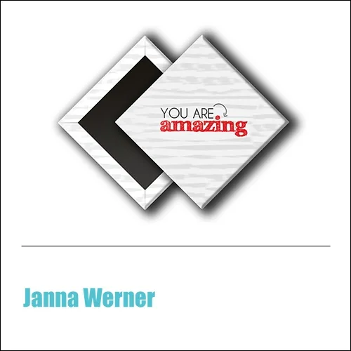 Scrapbook and More 1 inch Diamond Flair Badge Button You Are Amazing by Janna Werner