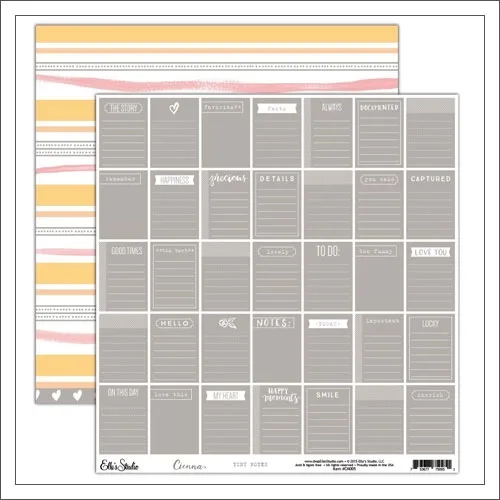 Elles Studio Paper Sheet Tiny Notes Cienna Collection