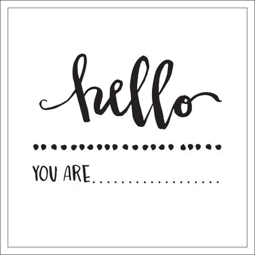 Elles Studio Clear Stamps Hello Cienna Collection