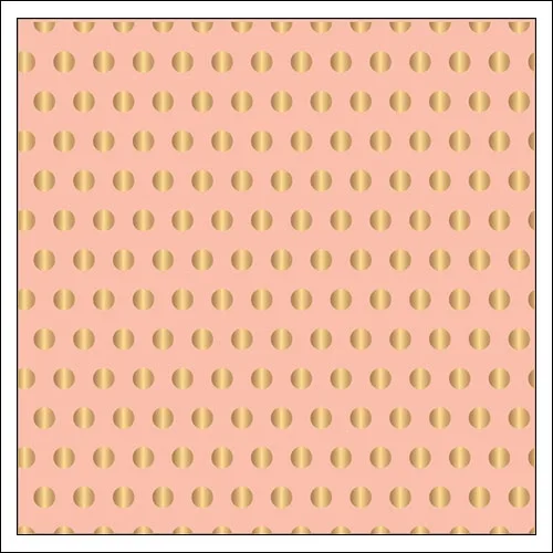 Pebbles Specialty Paper Pink Gold Dot Foil Cottage Living Collection by Jen Hadfield