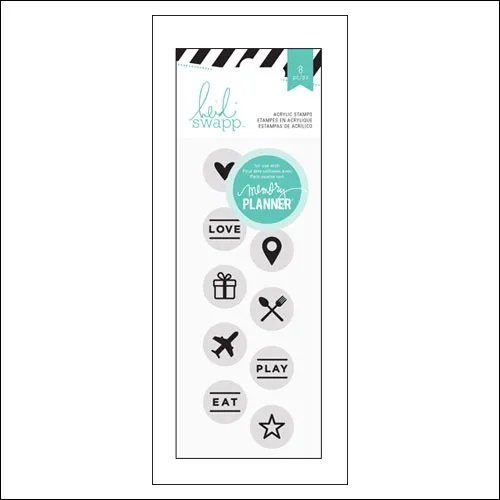 Heidi Swapp Acrylic Stamps Hello Beautiful Memory Planner Collection