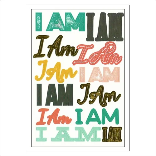 Simple Stories Sentiments Sticker Sheet I AM Collection