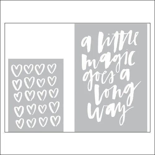 American Crafts Project Life Embossing Folders Inspire Collection by Becky Higgins