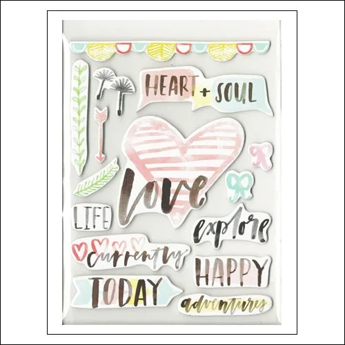 American Crafts Project Life Chipboard Stickers Inspire Edition Collection by Vanassa Perry