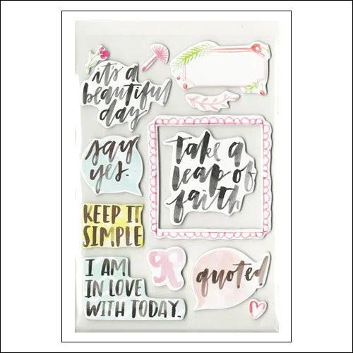 American Crafts Project Life Chipboard Stickers Inspire Edition Collection by Vanassa Perry