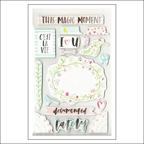 American Crafts Project Life Chipboard Stickers Inspire Edition Collection by Vanassa Perry