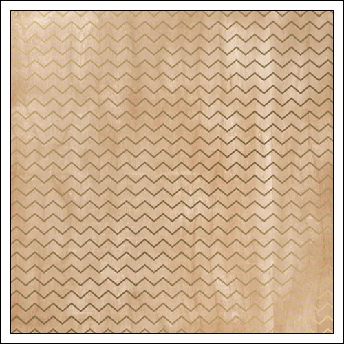 Crate Paper Specialty Paper Sheet Gold Foil Chevron Journey Collection