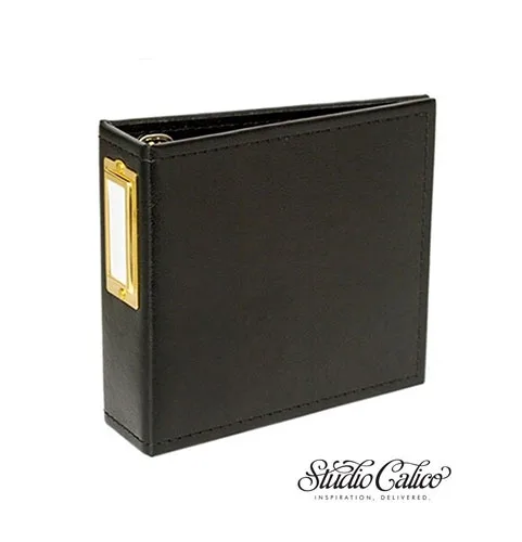 Studio Calico Handbook Album Black 4 x 4 inches Seven Paper Amelia Collection