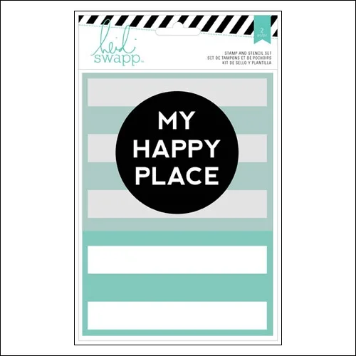 Heidi Swapp Stamp and Stencil Set My Happy Place Wanderlust Collection