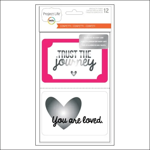 American Crafts Project Life Specialty Cards Confetti Collection by Kristina Proffitt