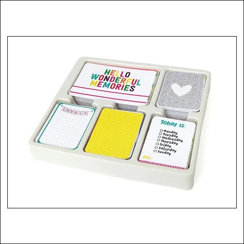 American Crafts Project Life 3x4 inches Core Kit Cards Set Confetti Edition Collection by Kristina Proffitt