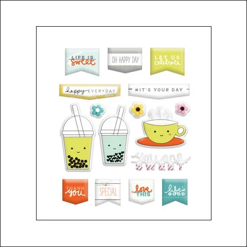 Evalicious Puffy Stickers Life's Sweet V1