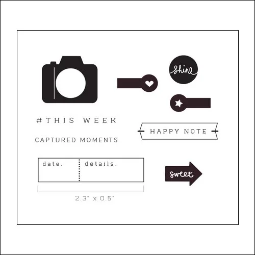 Evalicious Clear Stamp Set Happy Note