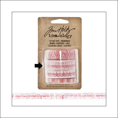 Idea-ology Tissue Tape Roll Merriment Sheet Music by Tim Holtz
