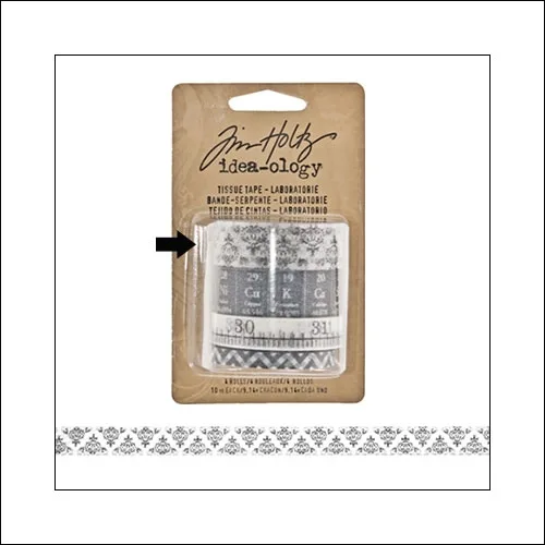 Idea-ology Tissue Tape Roll Laboratories Wallpaper by Tim Holtz