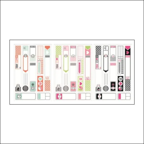Studio Calico Washi Sticker Sheets Seven Paper Amelia Collection