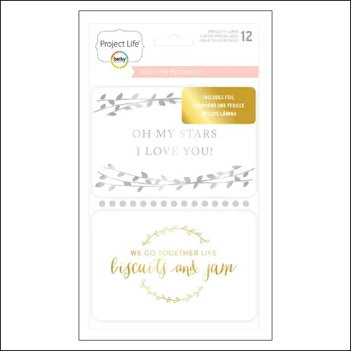 American Crafts Project Life Specialty Cards Southern Weddings Collection