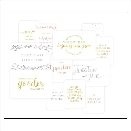 American Crafts Project Life Specialty Cards Southern Weddings Collection