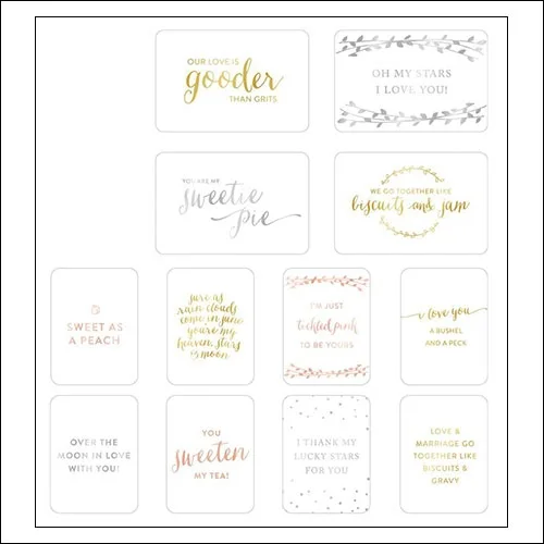 American Crafts Project Life Specialty Cards Southern Weddings Collection