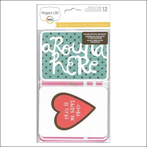 American Crafts Project Life Specialty Cards High Five Collection by Lili Niclass