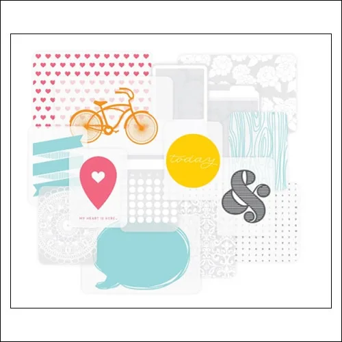 American Crafts Project Life Themed Cards Clear Transparencies by Becky Higgins