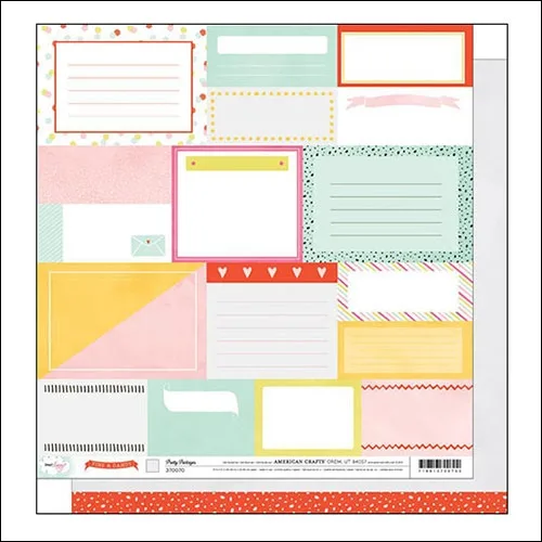 American Crafts Paper Sheet Pretty Packages Fine and Dandy Collection by Dear Lizzy