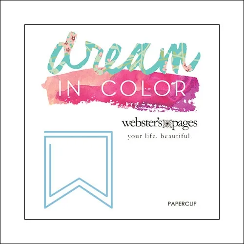 Websters Pages Paperclip Blue Flag Dream In Color Collection