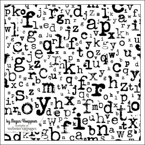 Websters Pages Vellum Paper Sheet Letters These Are The Days Collection by Megan Hoeppner